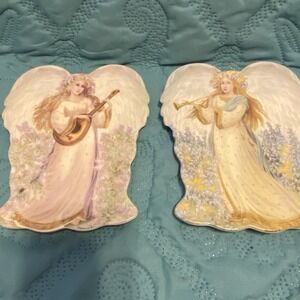VTG‎ Bradford Exchange "Tranquility's Serenade" & "Harmony's Hymn" ANGEL PLATES